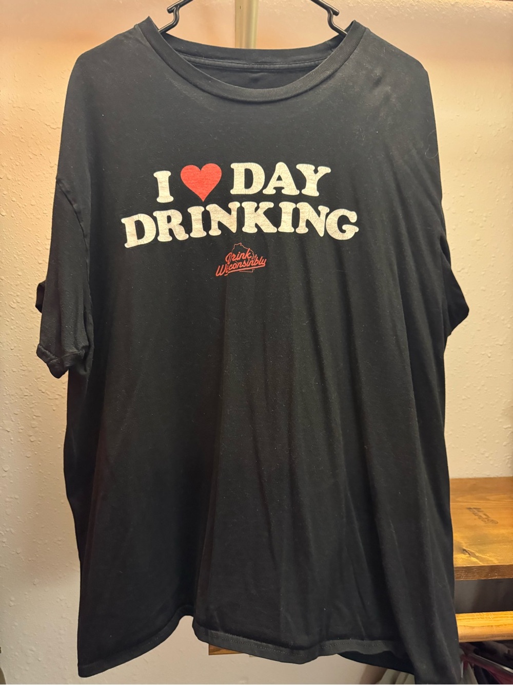 Black 'I ❤️ Day Drinking' Graphic Tee by